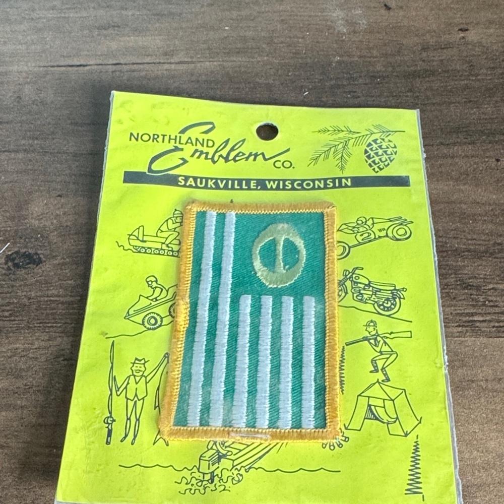 Green and White Patch by Northland Emblem Co.